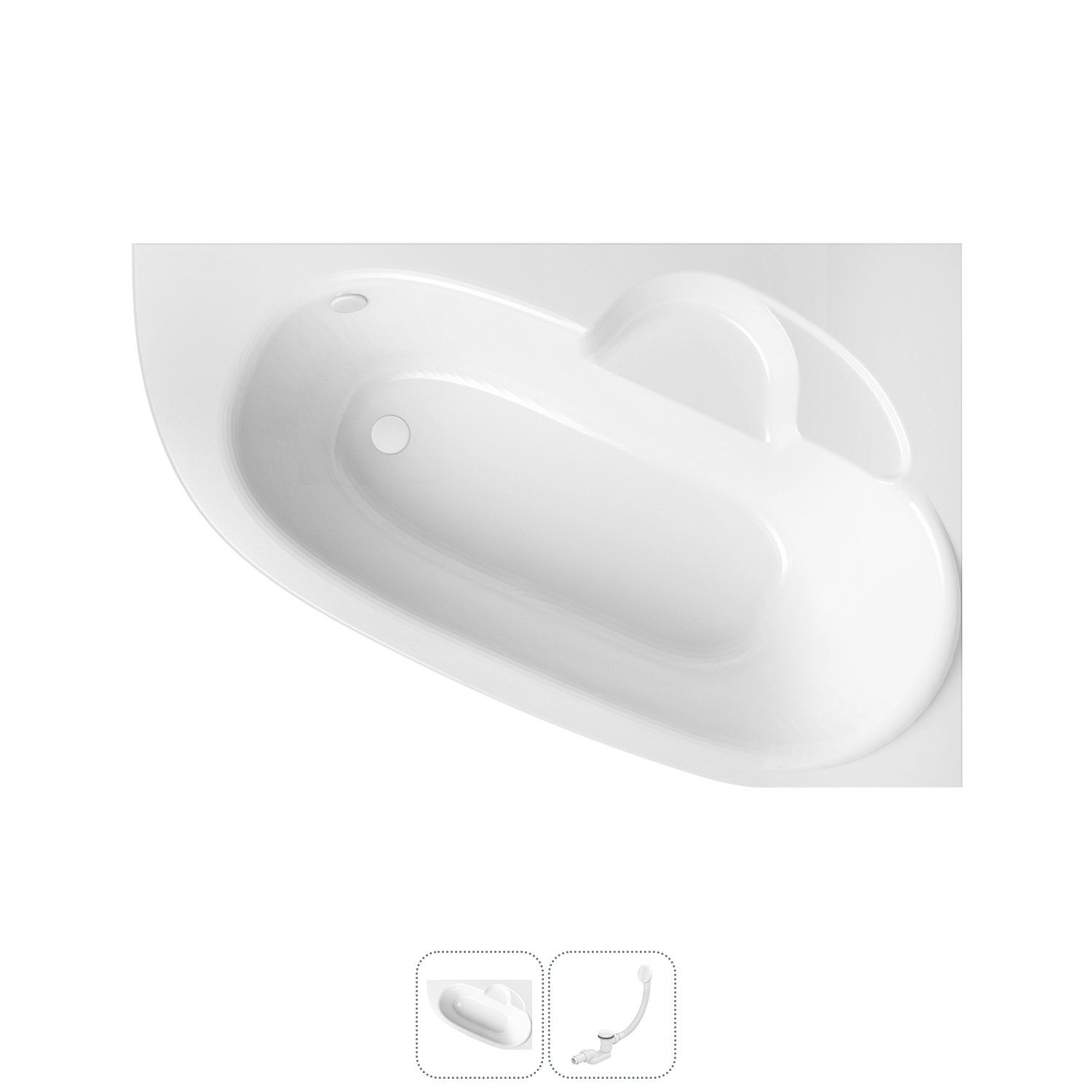 Угловая ванна акриловая 160x105 Lavinia Boho Bell Pro 202010806 набор 2 в 1, правая, Белый, bath_LB_sifon.One.3v1
Угловая ванна акриловая 160x105 Lavinia Boho Bell Pro 202010806 набор 2 в 1, правая, Белый, bath_LB_sifon.One.3v1