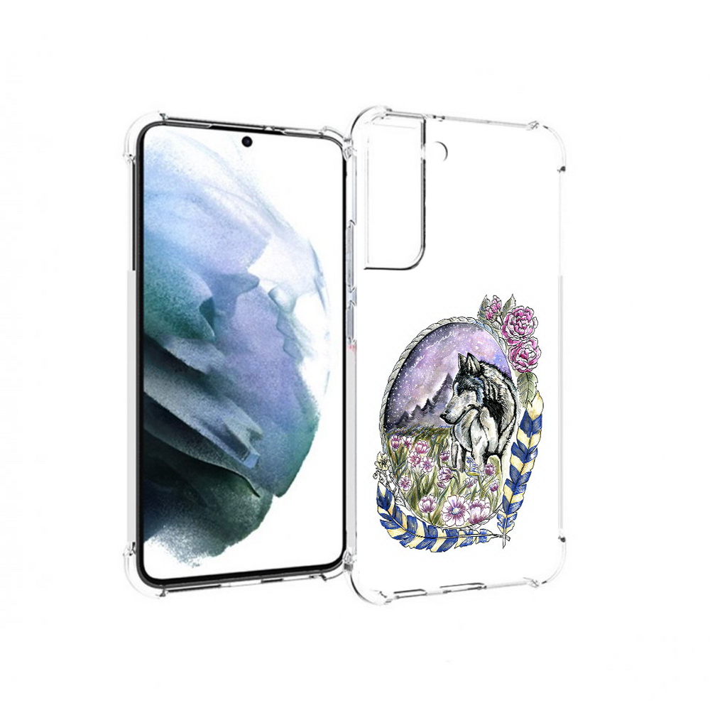 Чехол MyPads Tocco для Samsung Galaxy S22 Plus нарисованный волк в цветах с перьями, Прозрачный, Tocco
Чехол MyPads Tocco для Samsung Galaxy S22 Plus нарисованный волк в цветах с перьями, Прозрачный, Tocco