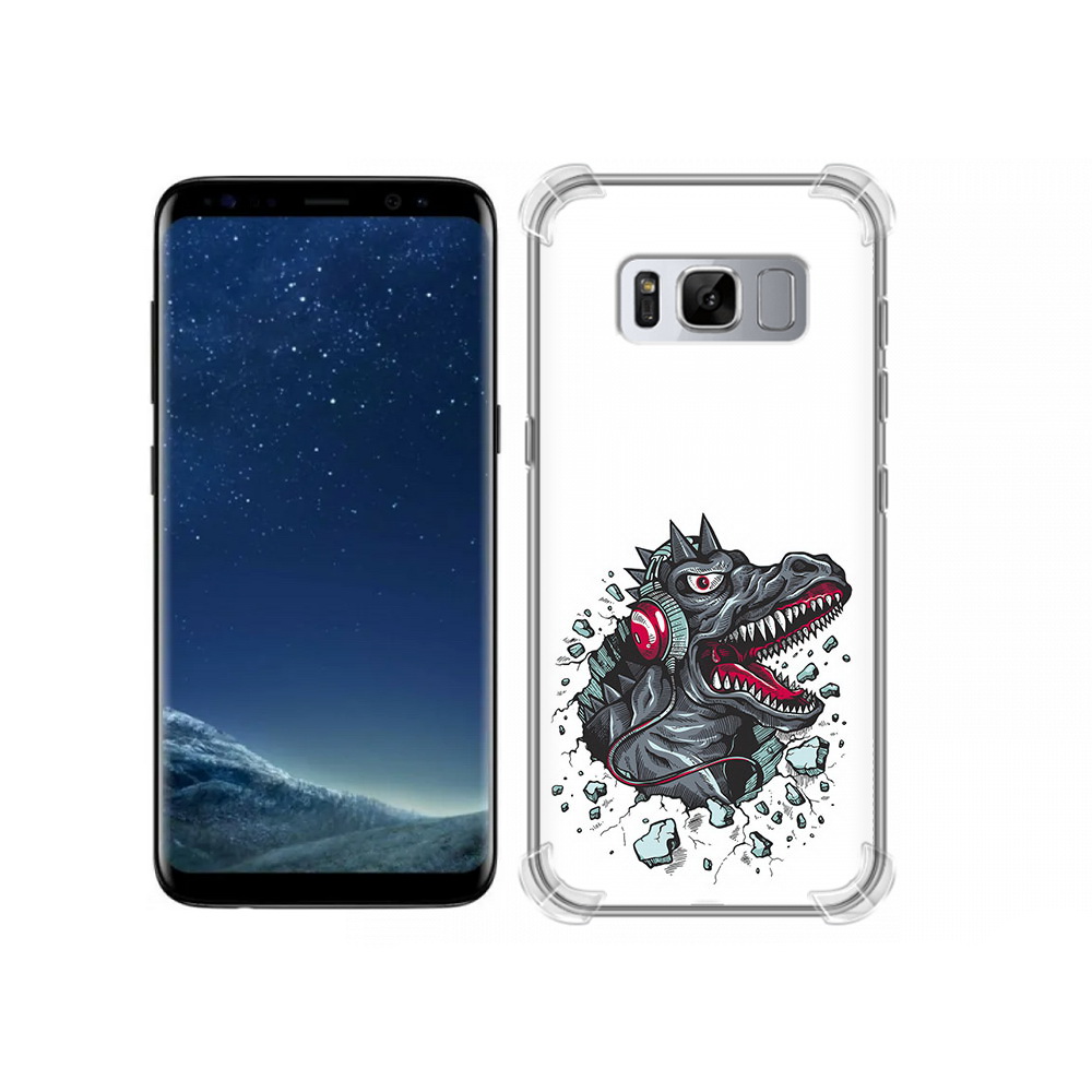 Чехол MyPads Tocco для Samsung Galaxy S8 Нарисованный динозавр в наушниках, Прозрачный, Tocco
Чехол MyPads Tocco для Samsung Galaxy S8 Нарисованный динозавр в наушниках, Прозрачный, Tocco