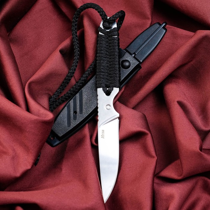 Нож кавказский, туристический Игла с чехлом, сталь - AUS-8, рукоять - паракорд, 8.5 см, Черный, Игла
Нож кавказский, туристический Игла с чехлом, сталь - AUS-8, рукоять - паракорд, 8.5 см, Черный, Игла