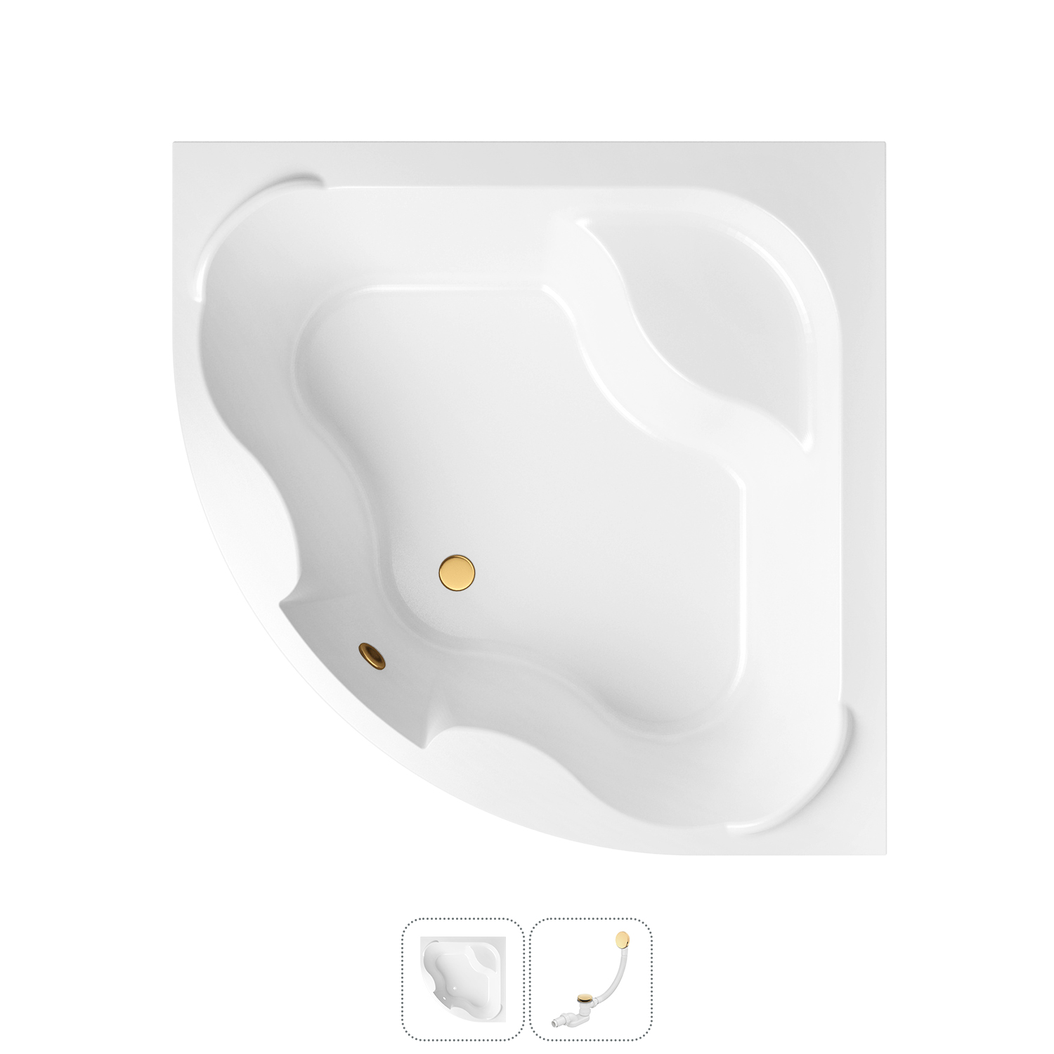 Угловая ванна акриловая 140x140 Lavinia Boho Aveo 202010905 в наборе 2 в 1, Белый, bath_LB_sifon.Aveo.2v1
Угловая ванна акриловая 140x140 Lavinia Boho Aveo 202010905 в наборе 2 в 1, Белый, bath_LB_sifon.Aveo.2v1