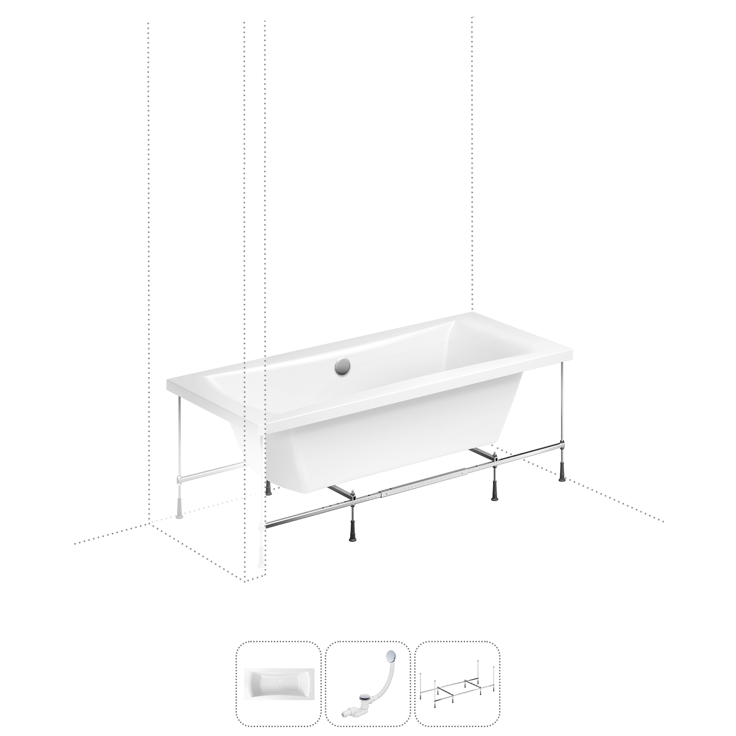 Акриловая ванна 200x90 см Lavinia Boho Evan 202010927 в наборе 3 в 1, Белый, bath_LB_sifon.Evan.3v1
Акриловая ванна 200x90 см Lavinia Boho Evan 202010927 в наборе 3 в 1, Белый, bath_LB_sifon.Evan.3v1