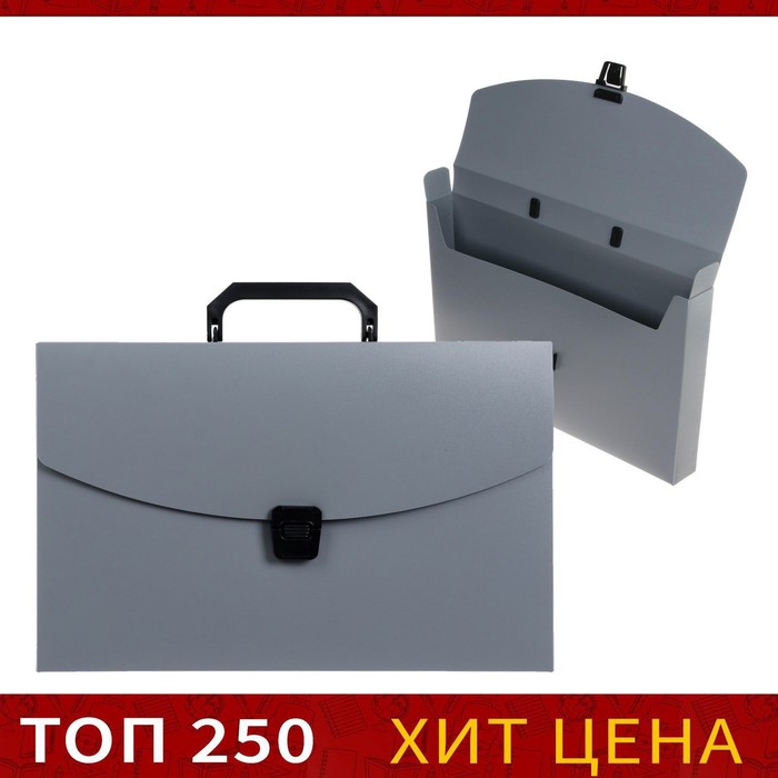 Папка-портфель А4, 1 отделение, 700 мкм, Calligrata, до 300 листов, серая, (2шт.), Серый
Папка-портфель А4, 1 отделение, 700 мкм, Calligrata, до 300 листов, серая, (2шт.), Серый