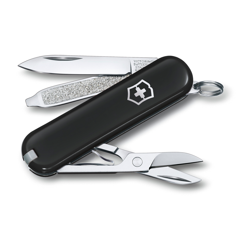 Нож перочинный Victorinox Classic Dark Illusion (0.6223.3G) 58мм 7функц. черный карт.короб
Нож перочинный Victorinox Classic Dark Illusion (0.6223.3G) 58мм 7функц. черный карт.короб