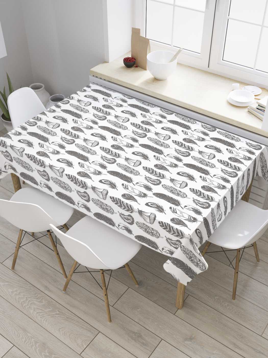 Скатерть прямоугольная JoyArty "Разнообразие перьев" из сатена, 180x145 см, Серый, Разнообразие перьев
Скатерть прямоугольная JoyArty "Разнообразие перьев" из сатена, 180x145 см, Серый, Разнообразие перьев