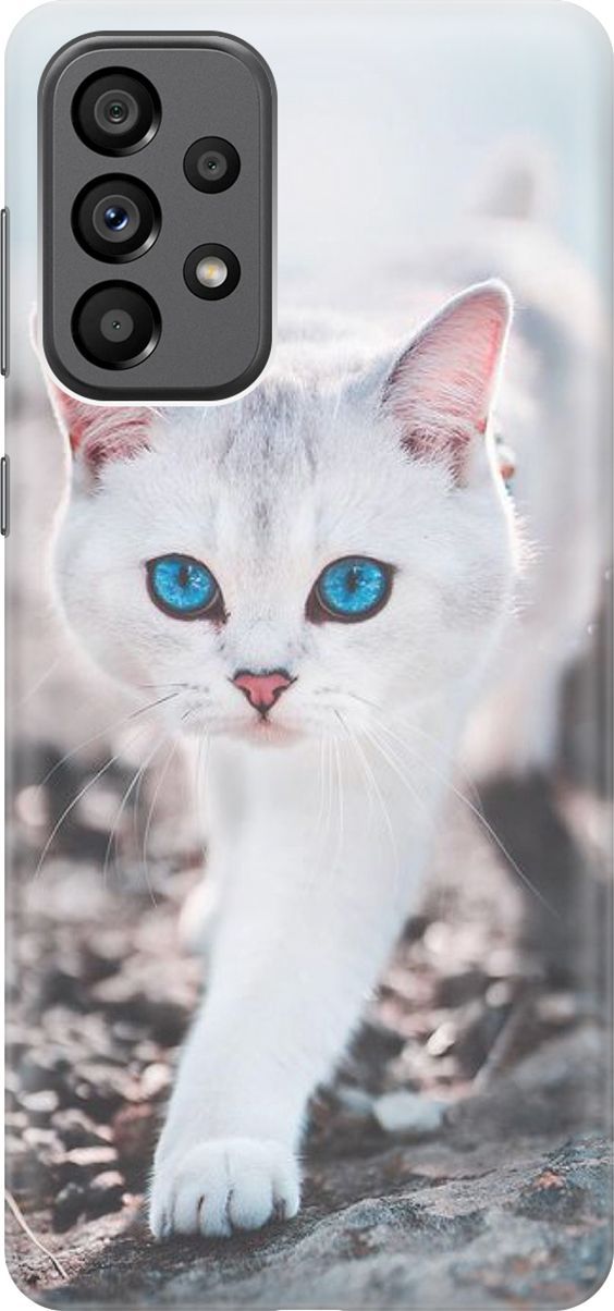 Силиконовый чехол на Samsung Galaxy A73 5G с принтом "Голубоглазый кот", Белый;серый, 10560
Силиконовый чехол на Samsung Galaxy A73 5G с принтом "Голубоглазый кот", Белый;серый, 10560