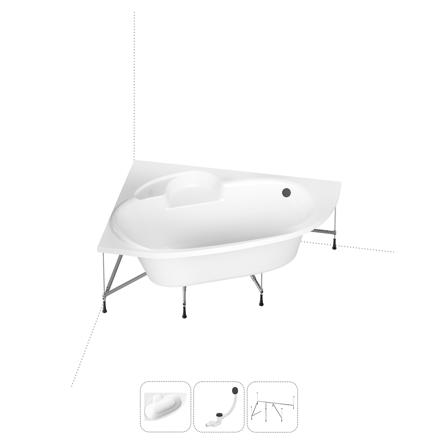 Угловая ванна акриловая 150x100 Lavinia Boho Bell Pro 202011033 набор 3 в 1, левая, Белый, bath_LB_sifon.Bell Pro.3v1_слив-перелив матовый черный
Угловая ванна акриловая 150x100 Lavinia Boho Bell Pro 202011033 набор 3 в 1, левая, Белый, bath_LB_sifon.Bell Pro.3v1_слив-перелив матовый черный