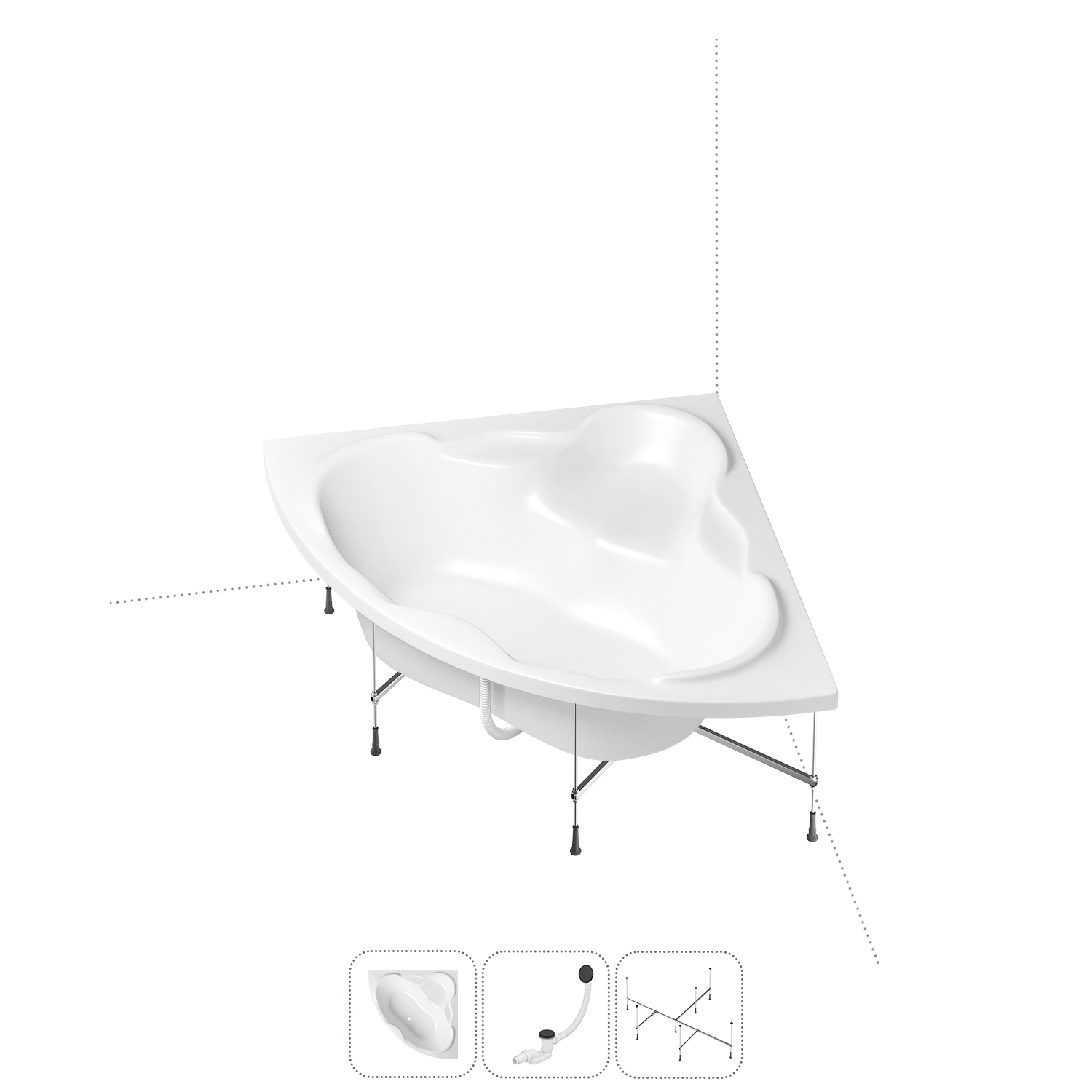 Угловая ванна акриловая 140x140 Lavinia Boho Elegant 202011041 в наборе 3 в 1, Белый, bath_LB_sifon.Elegant.3v1
Угловая ванна акриловая 140x140 Lavinia Boho Elegant 202011041 в наборе 3 в 1, Белый, bath_LB_sifon.Elegant.3v1
