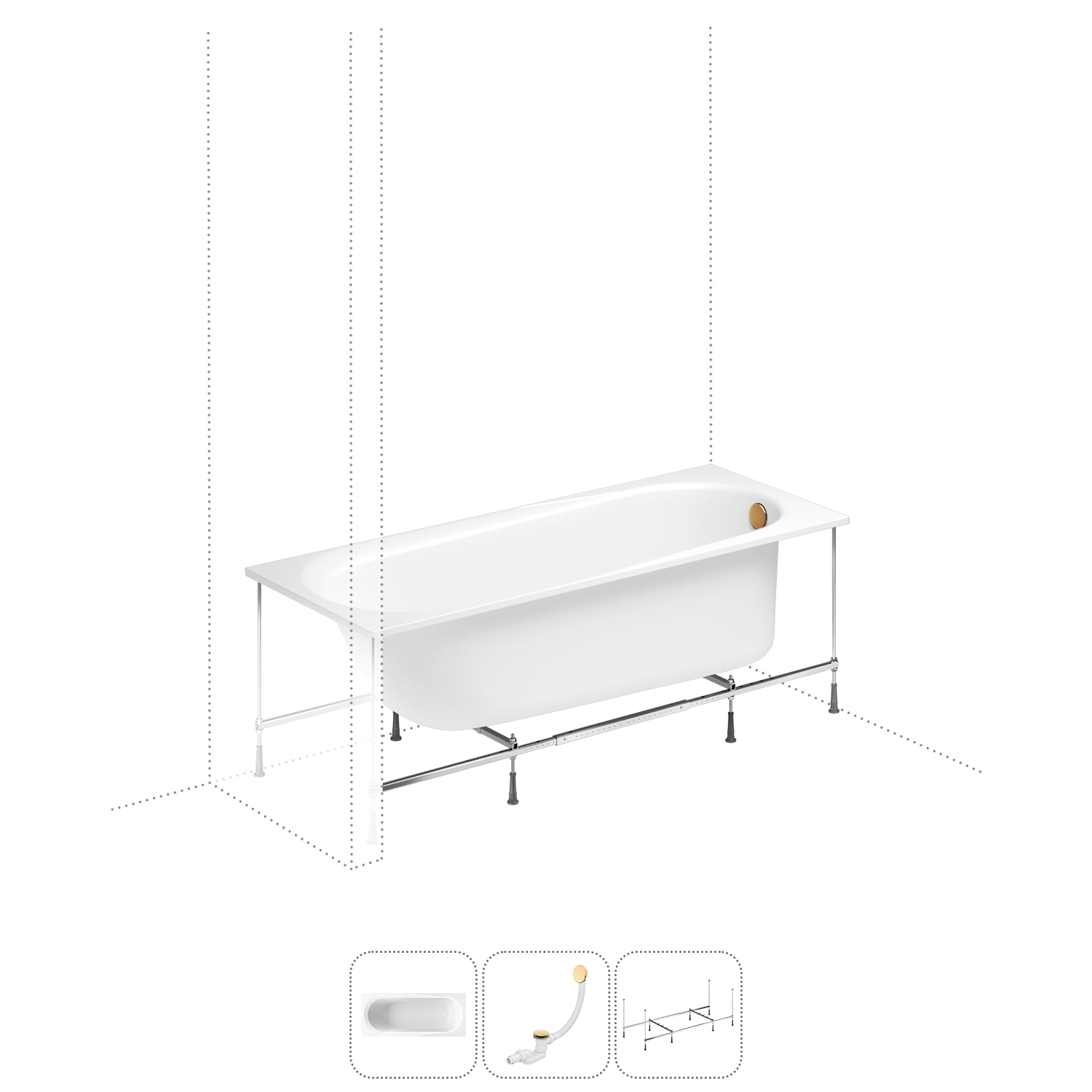 Акриловая ванна 170x70 см Lavinia Boho Biore 202011050 в наборе 3 в 1, Белый, bath_LB_sifon.Aveo.4v1
Акриловая ванна 170x70 см Lavinia Boho Biore 202011050 в наборе 3 в 1, Белый, bath_LB_sifon.Aveo.4v1