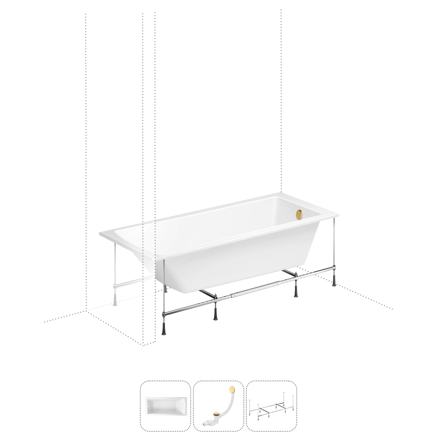 Акриловая ванна 180x80 см Lavinia Boho One 202011071 в наборе 3 в 1, Белый, bath_LB_sifon.One.3v1
Акриловая ванна 180x80 см Lavinia Boho One 202011071 в наборе 3 в 1, Белый, bath_LB_sifon.One.3v1