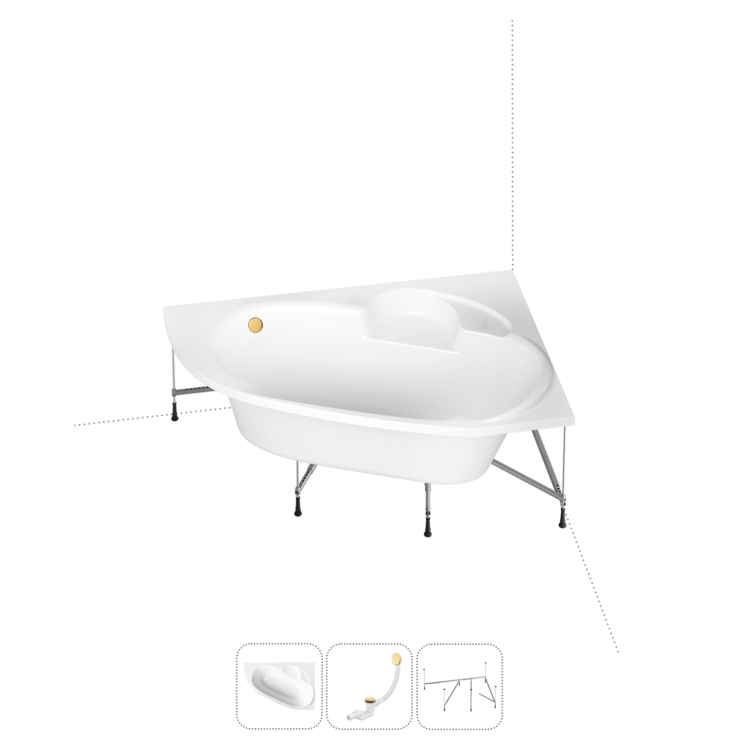 Угловая ванна акриловая 140x95 Lavinia Boho Bell Pro 202011078 набор 3 в 1, правая, Белый, bath_LB_sifon.Art II.4v1
Угловая ванна акриловая 140x95 Lavinia Boho Bell Pro 202011078 набор 3 в 1, правая, Белый, bath_LB_sifon.Art II.4v1