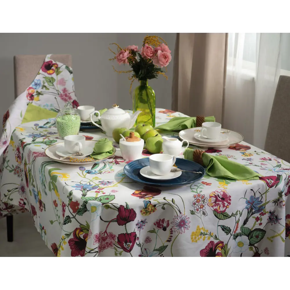 Набор кухонный, Рогожка, Цветы, Скатерть+салфетки, 140х180 см, 40х40 см (4 шт.), Белый, НКЦв-140-180-40-40-4
Набор кухонный, Рогожка, Цветы, Скатерть+салфетки, 140х180 см, 40х40 см (4 шт.), Белый, НКЦв-140-180-40-40-4