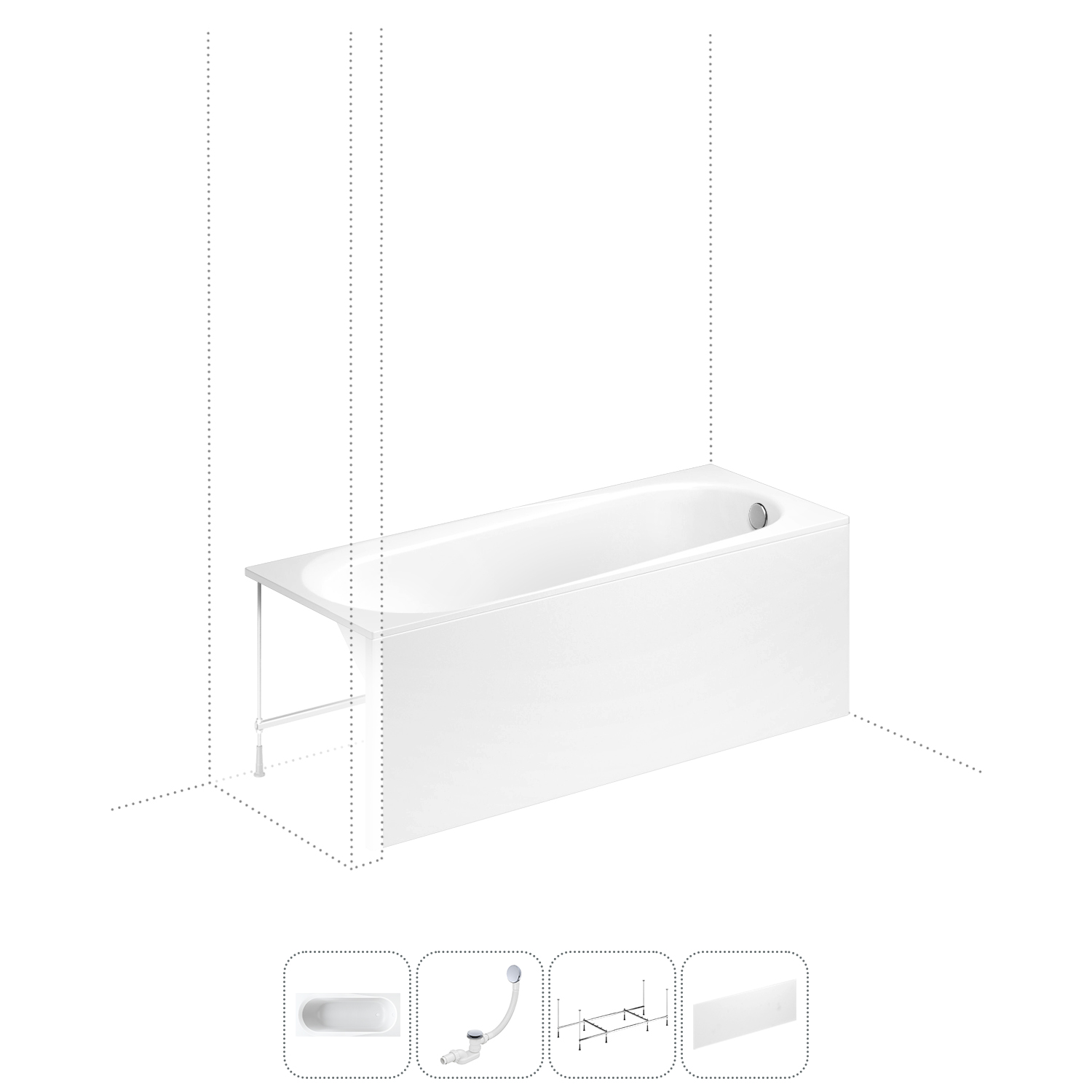 Акриловая ванна 170x70 см Lavinia Boho Biore 202011096 в наборе 4 в 1, Белый, bath_LB_sifon.Biore.5v1
Акриловая ванна 170x70 см Lavinia Boho Biore 202011096 в наборе 4 в 1, Белый, bath_LB_sifon.Biore.5v1