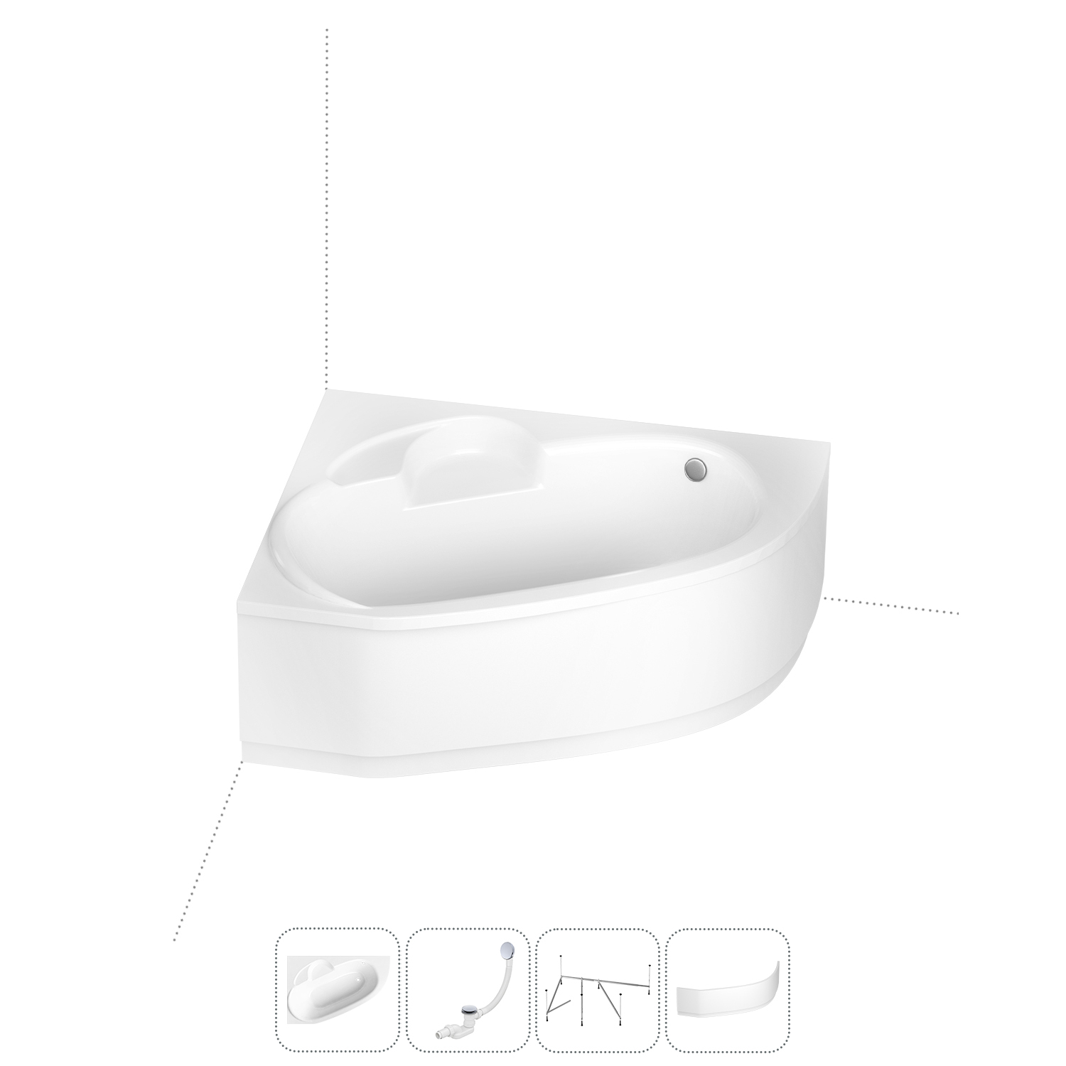 Угловая ванна акриловая 160x105 Lavinia Boho Bell Pro 202011127 набор 4 в 1, левая, Белый, bath_LB_sifon.One.4v1
Угловая ванна акриловая 160x105 Lavinia Boho Bell Pro 202011127 набор 4 в 1, левая, Белый, bath_LB_sifon.One.4v1
