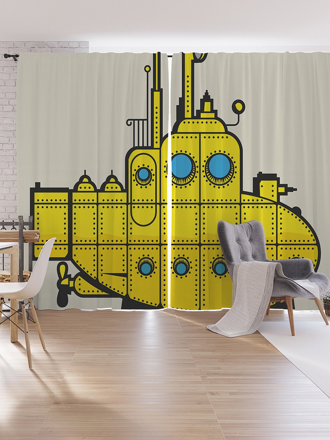 Шторы под лён JoyArty "Морские технологии", серия Oxford DeLux, 340х265 см, Морские технологии 
Шторы под лён JoyArty "Морские технологии", серия Oxford DeLux, 340х265 см, Морские технологии