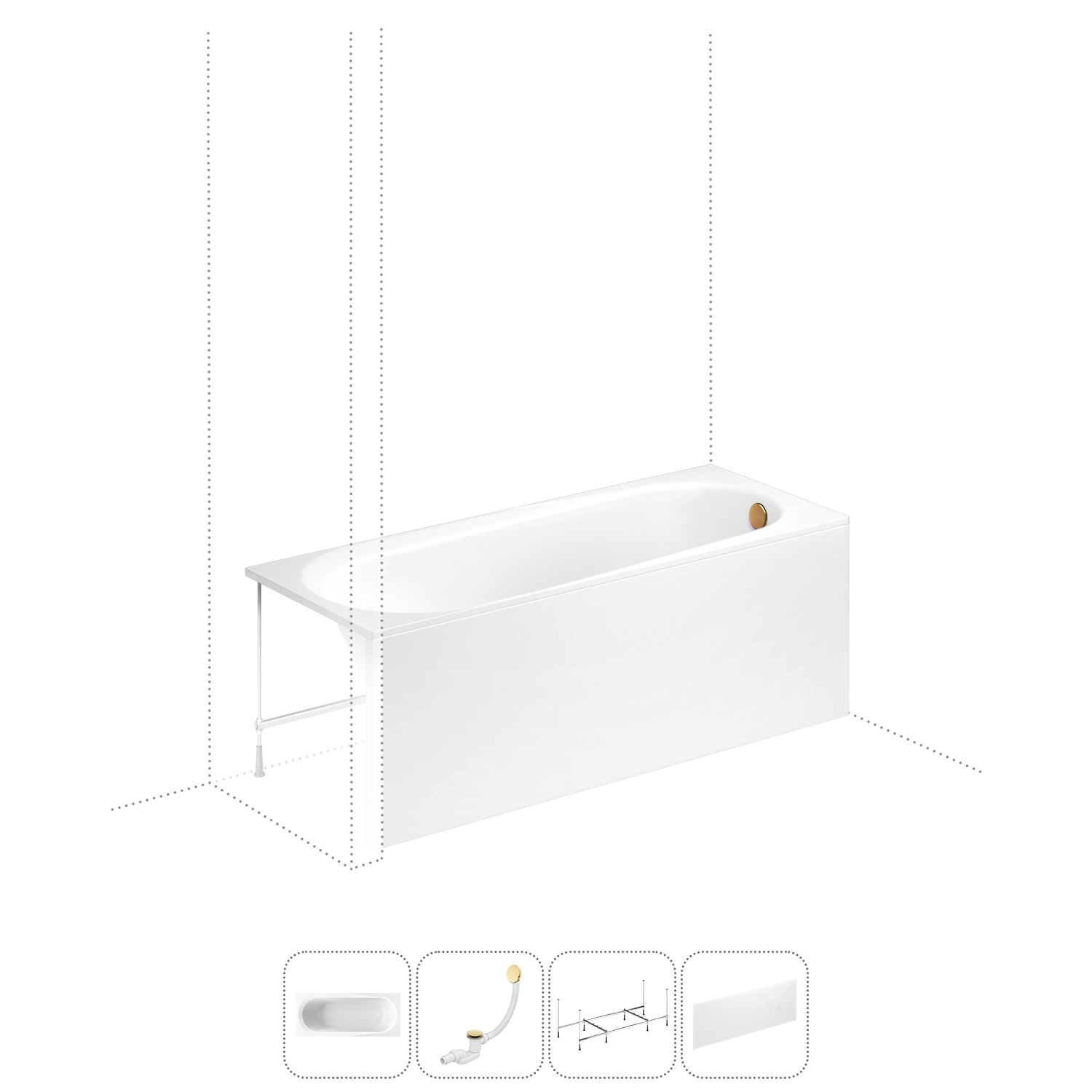 Акриловая ванна 170x70 см Lavinia Boho Biore 202011234 в наборе 4 в 1, Белый, bath_LB_sifon.Biore.5v1
Акриловая ванна 170x70 см Lavinia Boho Biore 202011234 в наборе 4 в 1, Белый, bath_LB_sifon.Biore.5v1