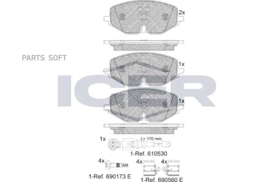 Колодки Дисковые Передние \ Audi A3/Vw Golf Vii 1.2Tsi-1.8Tfsi/2.0Tdi Icer 182369 182369
Колодки Дисковые Передние \ Audi A3/Vw Golf Vii 1.2Tsi-1.8Tfsi/2.0Tdi Icer 182369 182369