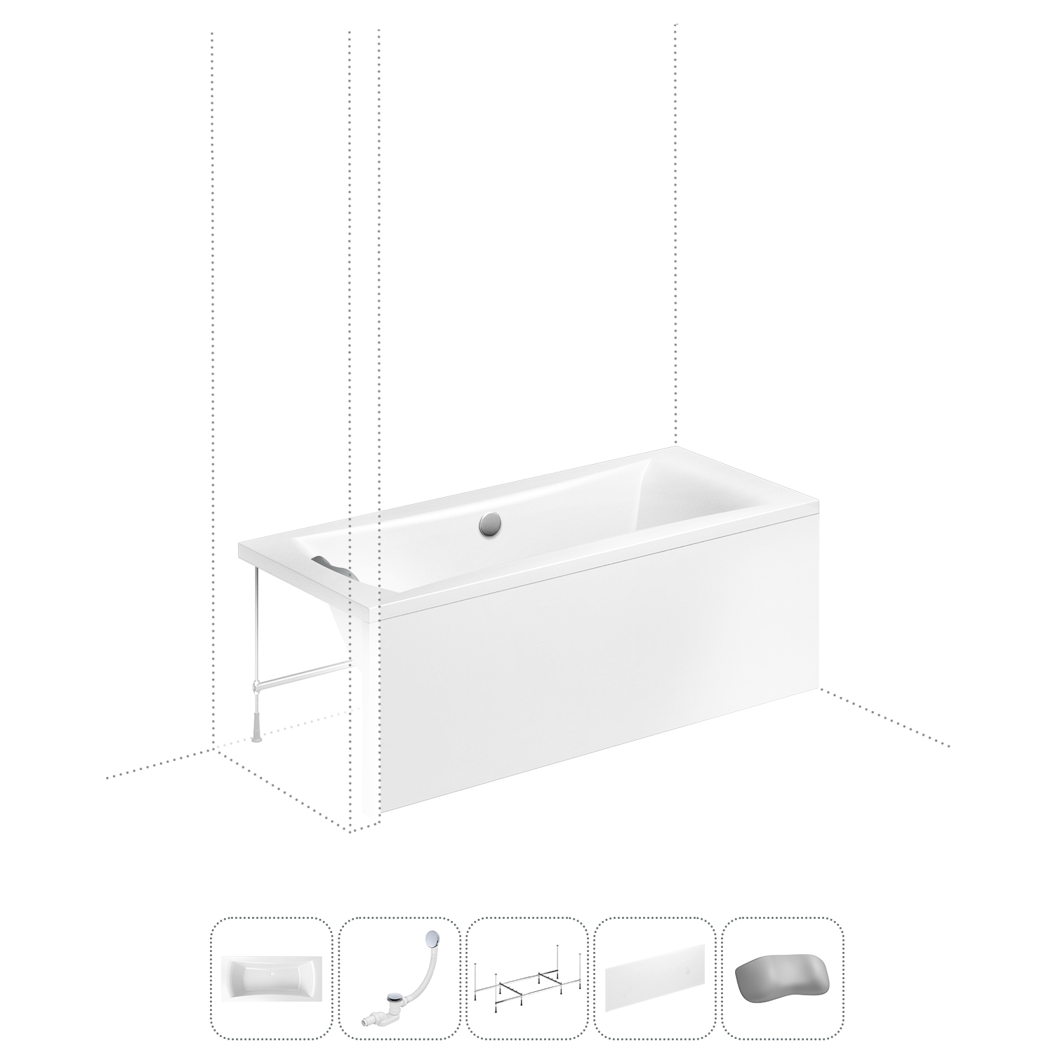 Акриловая ванна 200x90 см Lavinia Boho Evan 202011621 в наборе 5 в 1, Белый, bath_LB_sifon.Evan.5v1
Акриловая ванна 200x90 см Lavinia Boho Evan 202011621 в наборе 5 в 1, Белый, bath_LB_sifon.Evan.5v1