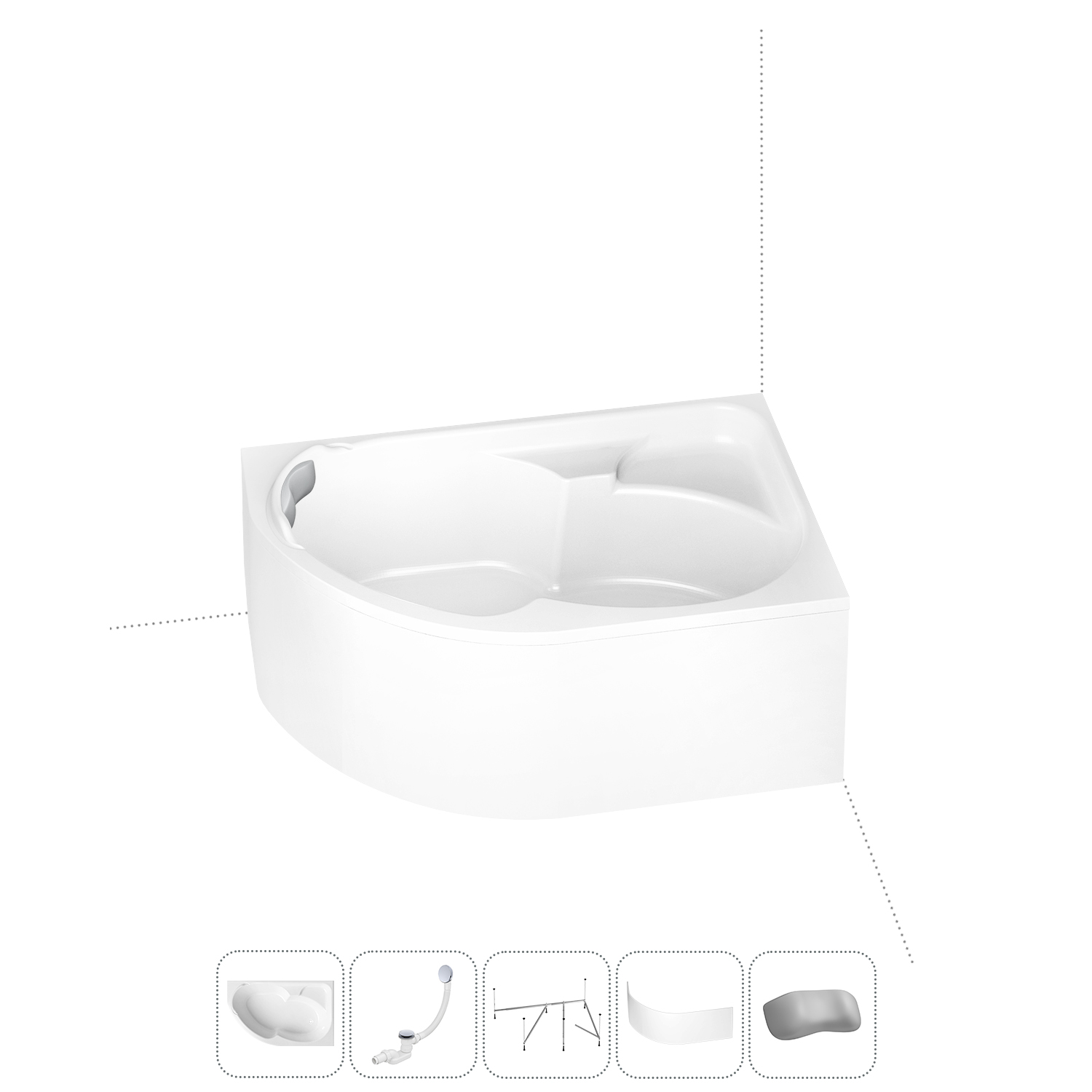 Угловая ванна акриловая 170x105 Lavinia Boho Grance Hill 202011642 набор 5 в 1, правая, Белый, bath_LB_sifon.Grance Hill.5v1
Угловая ванна акриловая 170x105 Lavinia Boho Grance Hill 202011642 набор 5 в 1, правая, Белый, bath_LB_sifon.Grance Hill.5v1