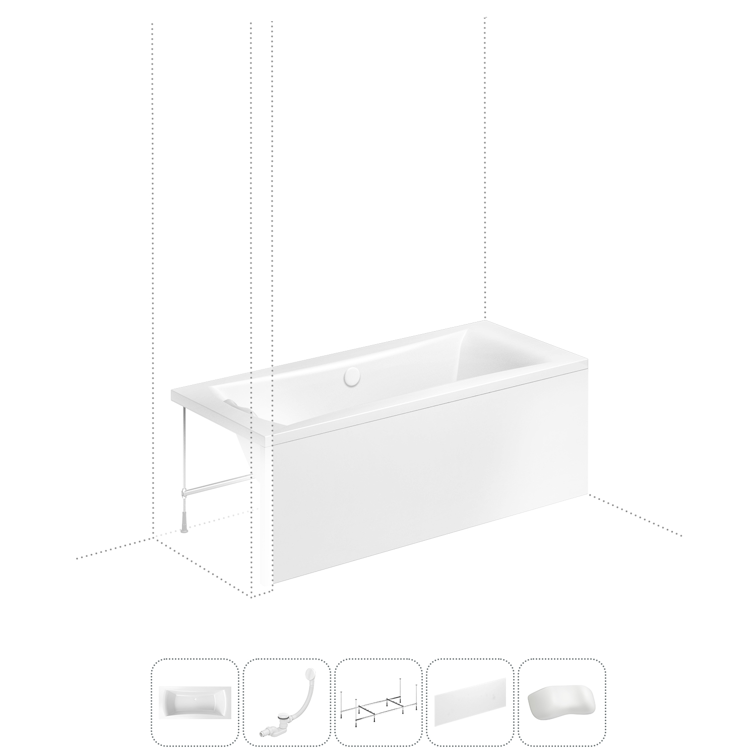 Акриловая ванна 190x90 см Lavinia Boho Evan 202011666 в наборе 5 в 1, Белый, bath_LB_sifon.Bell Pro.2v1
Акриловая ванна 190x90 см Lavinia Boho Evan 202011666 в наборе 5 в 1, Белый, bath_LB_sifon.Bell Pro.2v1
