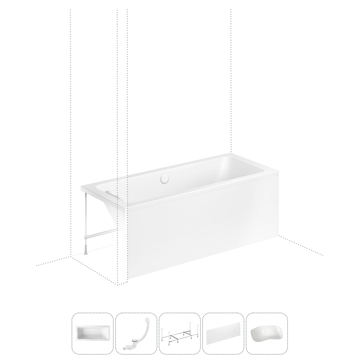 Акриловая ванна 170x75 см Lavinia Boho Pure 202011674 в наборе 5 в 1, Белый, bath_LB_sifon.Elegant.2v1
Акриловая ванна 170x75 см Lavinia Boho Pure 202011674 в наборе 5 в 1, Белый, bath_LB_sifon.Elegant.2v1