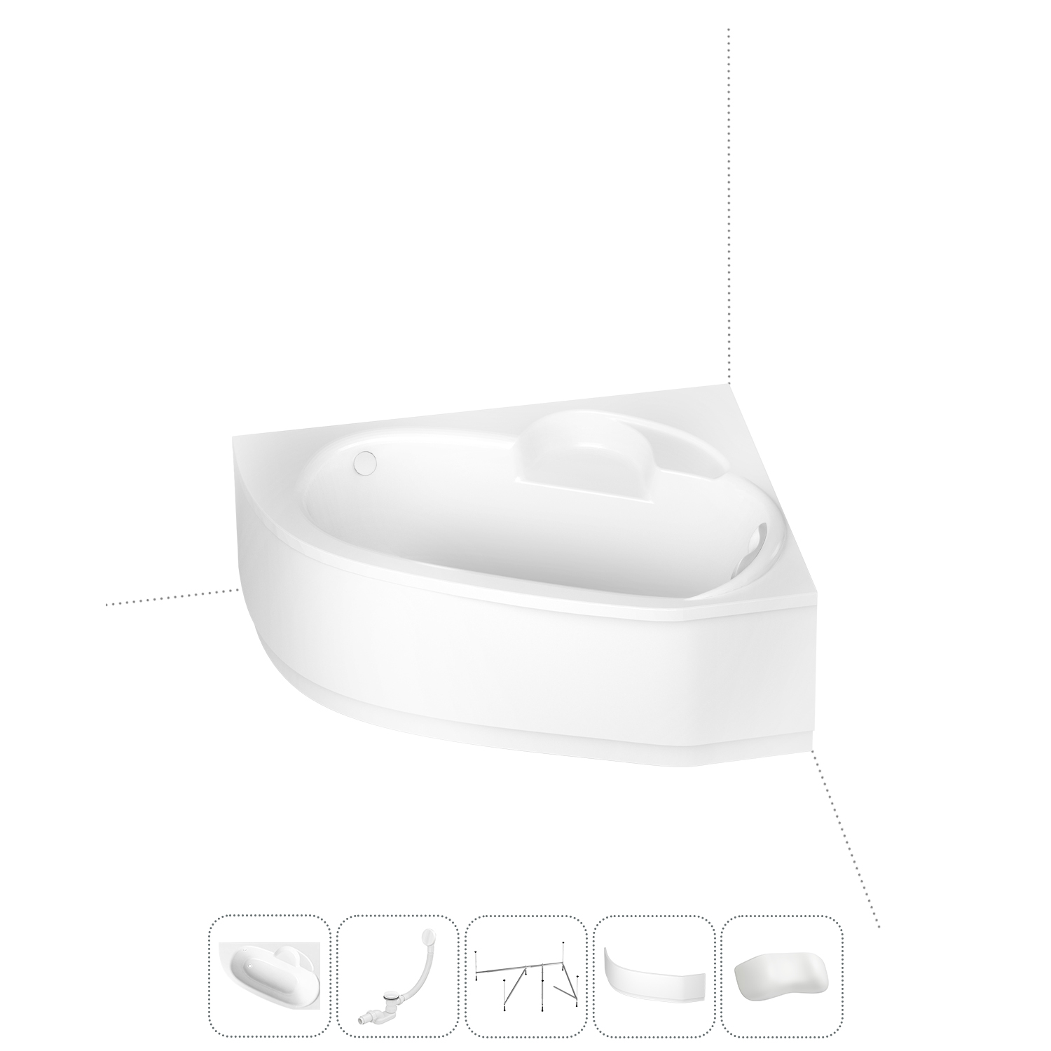 Угловая ванна акриловая 160x105 Lavinia Boho Bell Pro 202011684 набор 5 в 1, правая, Белый, bath_LB_sifon.Catani.3v1
Угловая ванна акриловая 160x105 Lavinia Boho Bell Pro 202011684 набор 5 в 1, правая, Белый, bath_LB_sifon.Catani.3v1