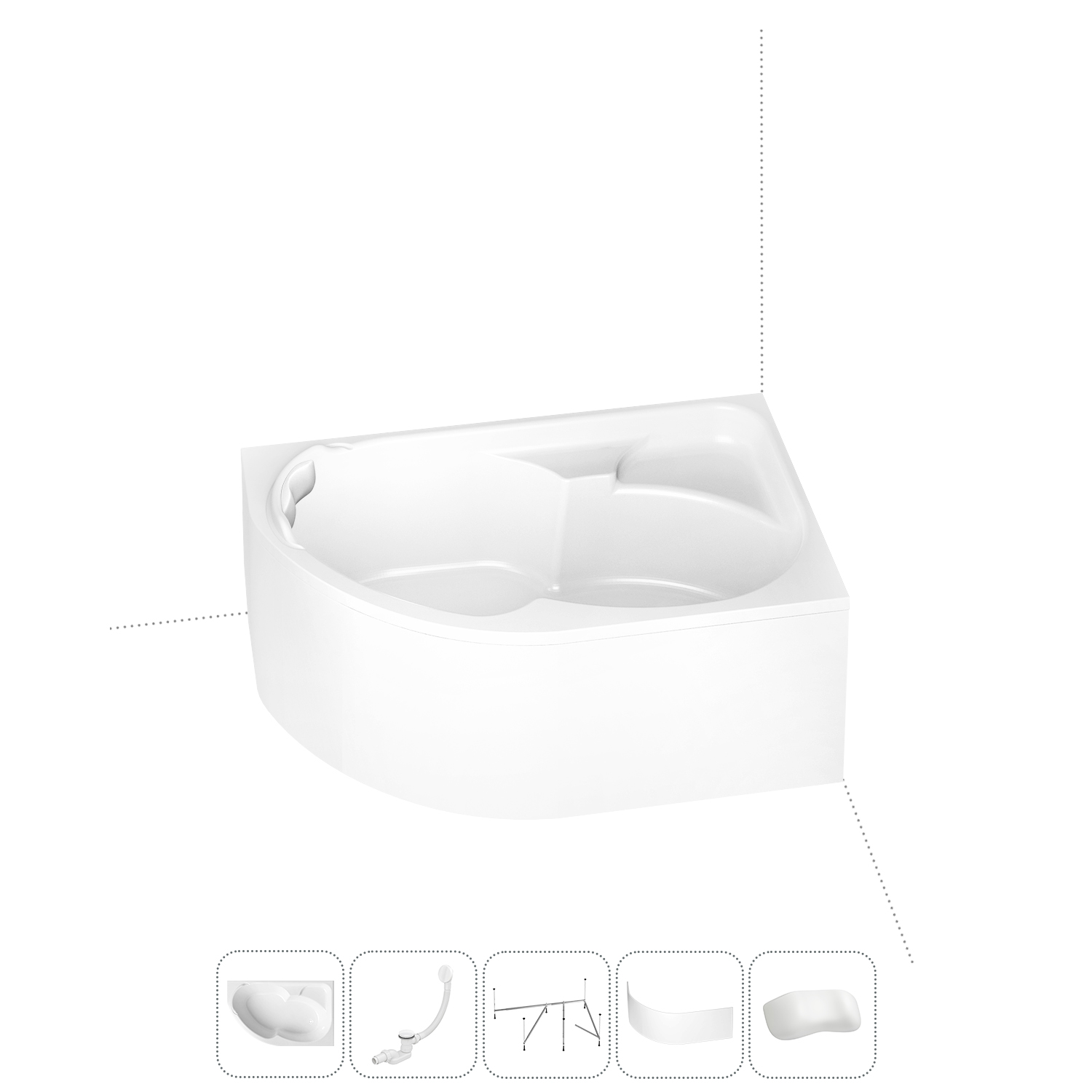 Угловая ванна акриловая 170x105 Lavinia Boho Grance Hill 202011688 набор 5 в 1, правая, Белый, bath_LB_sifon.Bell Pro.3v1
Угловая ванна акриловая 170x105 Lavinia Boho Grance Hill 202011688 набор 5 в 1, правая, Белый, bath_LB_sifon.Bell Pro.3v1