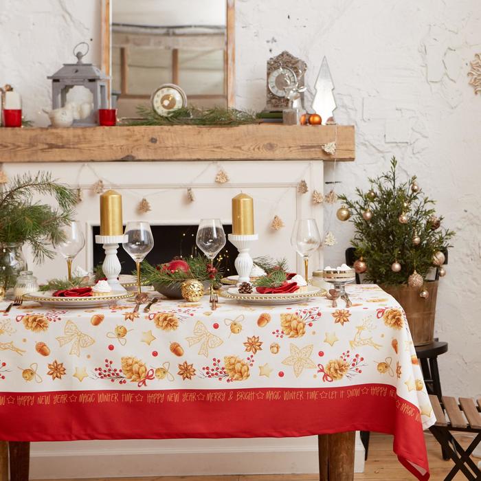 Скатерть "Этель" Golden Christmas 149х220см с ГМВО, 100%хл, 190г/м2, Golden Christmas
Скатерть "Этель" Golden Christmas 149х220см с ГМВО, 100%хл, 190г/м2, Golden Christmas