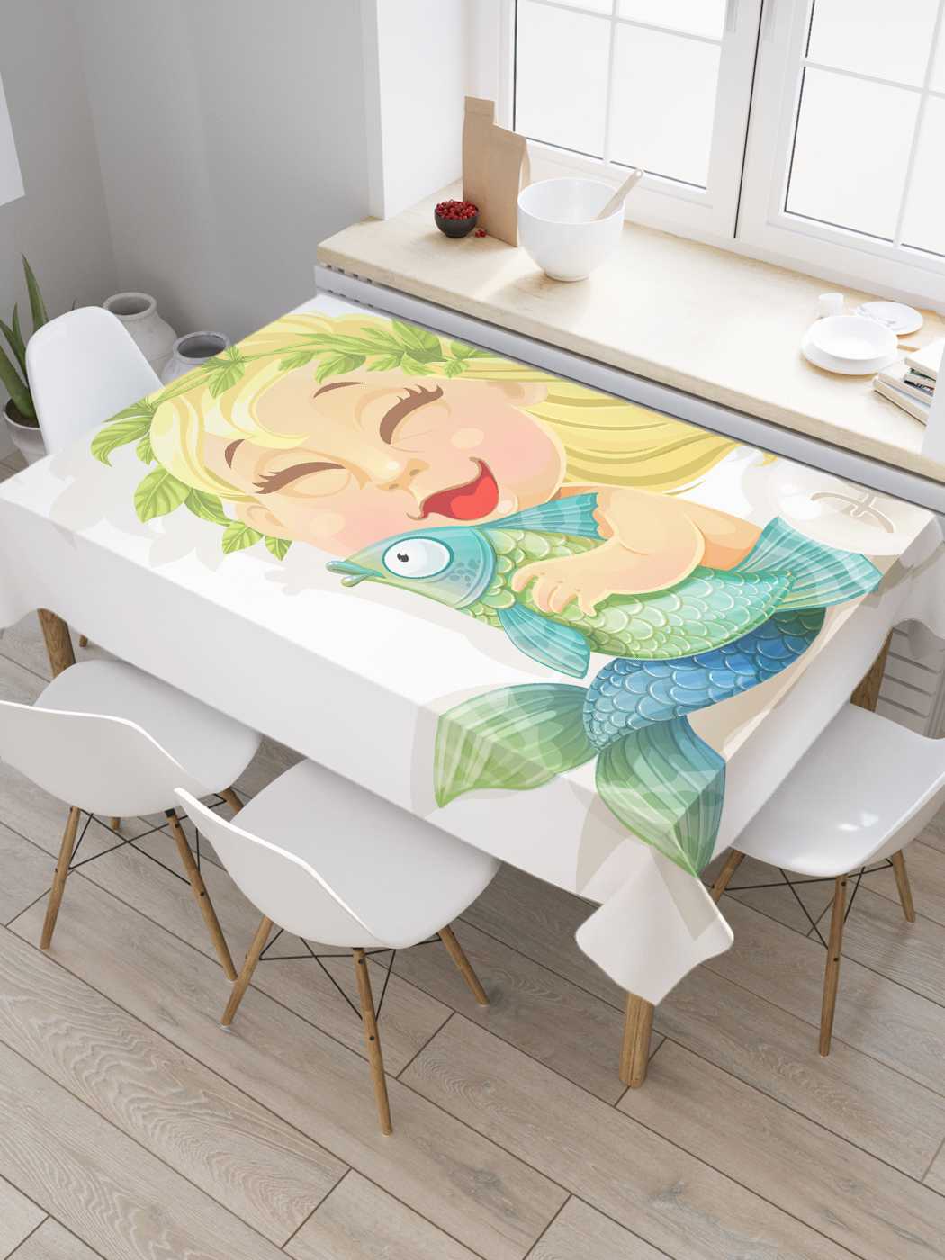 Скатерть прямоугольная JoyArty "Веселые рыбы" из сатена, 120x145 см, Зеленый, Веселые рыбы
Скатерть прямоугольная JoyArty "Веселые рыбы" из сатена, 120x145 см, Зеленый, Веселые рыбы