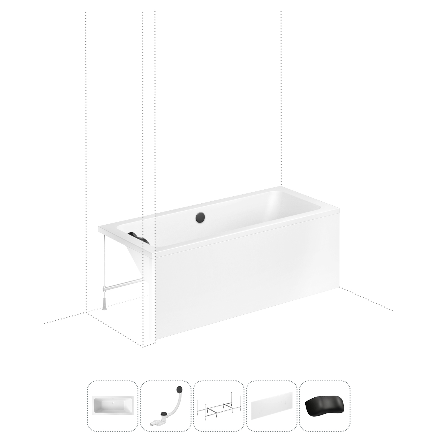 Акриловая ванна 170x75 см Lavinia Boho Pure 202011720 в наборе 5 в 1, Белый, bath_LB_sifon.Pure.5v1
Акриловая ванна 170x75 см Lavinia Boho Pure 202011720 в наборе 5 в 1, Белый, bath_LB_sifon.Pure.5v1