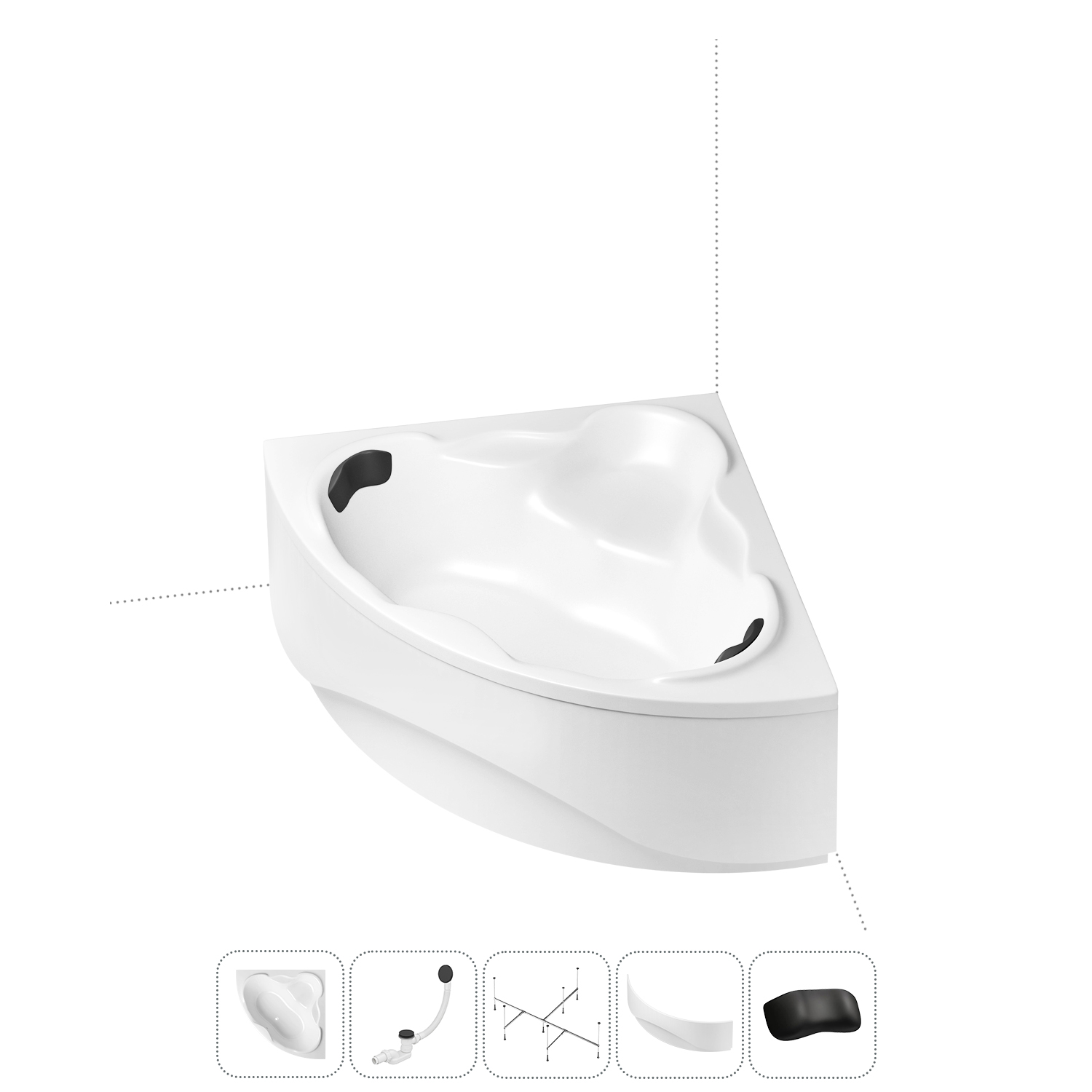 Угловая ванна акриловая 150x150 Lavinia Boho Elegant 202011736 в наборе 5 в 1, Белый, bath_LB_sifon.Elegant.5v1
Угловая ванна акриловая 150x150 Lavinia Boho Elegant 202011736 в наборе 5 в 1, Белый, bath_LB_sifon.Elegant.5v1