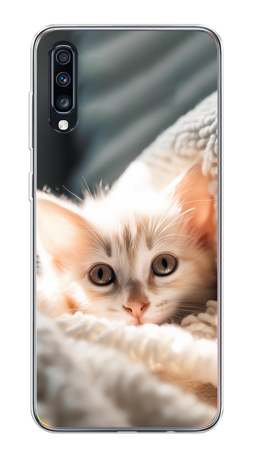 Чехол на Samsung Galaxy A70 "Белый шкодливый котенок", Серый;белый;бежевый;оранжевый, 28150-1
Чехол на Samsung Galaxy A70 "Белый шкодливый котенок", Серый;белый;бежевый;оранжевый, 28150-1
