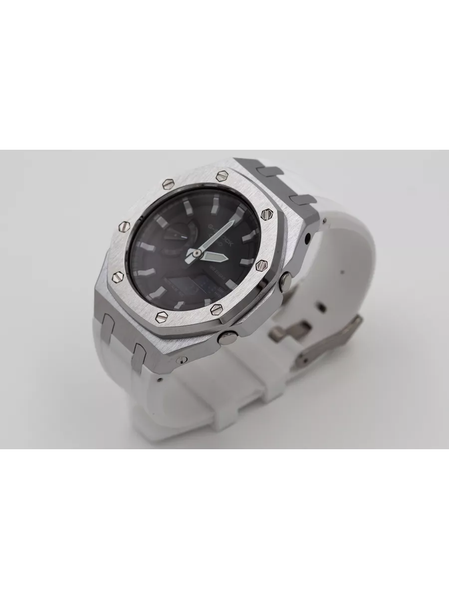 Ремешок с корпусом мужской Watch Band GA-2100_mode7 серебристый/белый, Белый;серебристый, GA-2100_mode7
Ремешок с корпусом мужской Watch Band GA-2100_mode7 серебристый/белый, Белый;серебристый, GA-2100_mode7