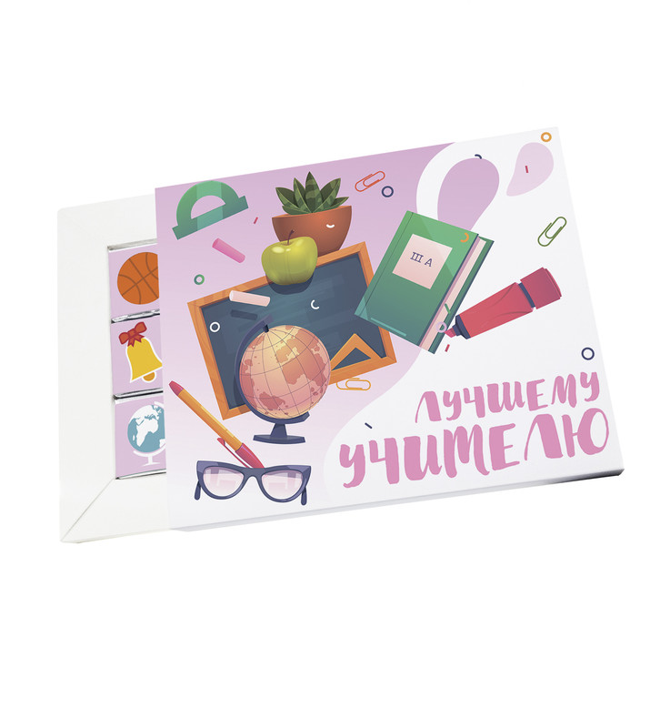 Шоколадный набор Art&Craft подарочный Лучшему учителю, 12 плиток, Шоколадный набор / плиточный шоколад
Шоколадный набор Art&Craft подарочный Лучшему учителю, 12 плиток, Шоколадный набор / плиточный шоколад