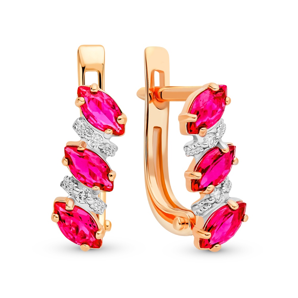 Серьги из красного золота 585Gold 102007614, рубин искусственный/бриллиант, 102007614
Серьги из красного золота 585Gold 102007614, рубин искусственный/бриллиант, 102007614