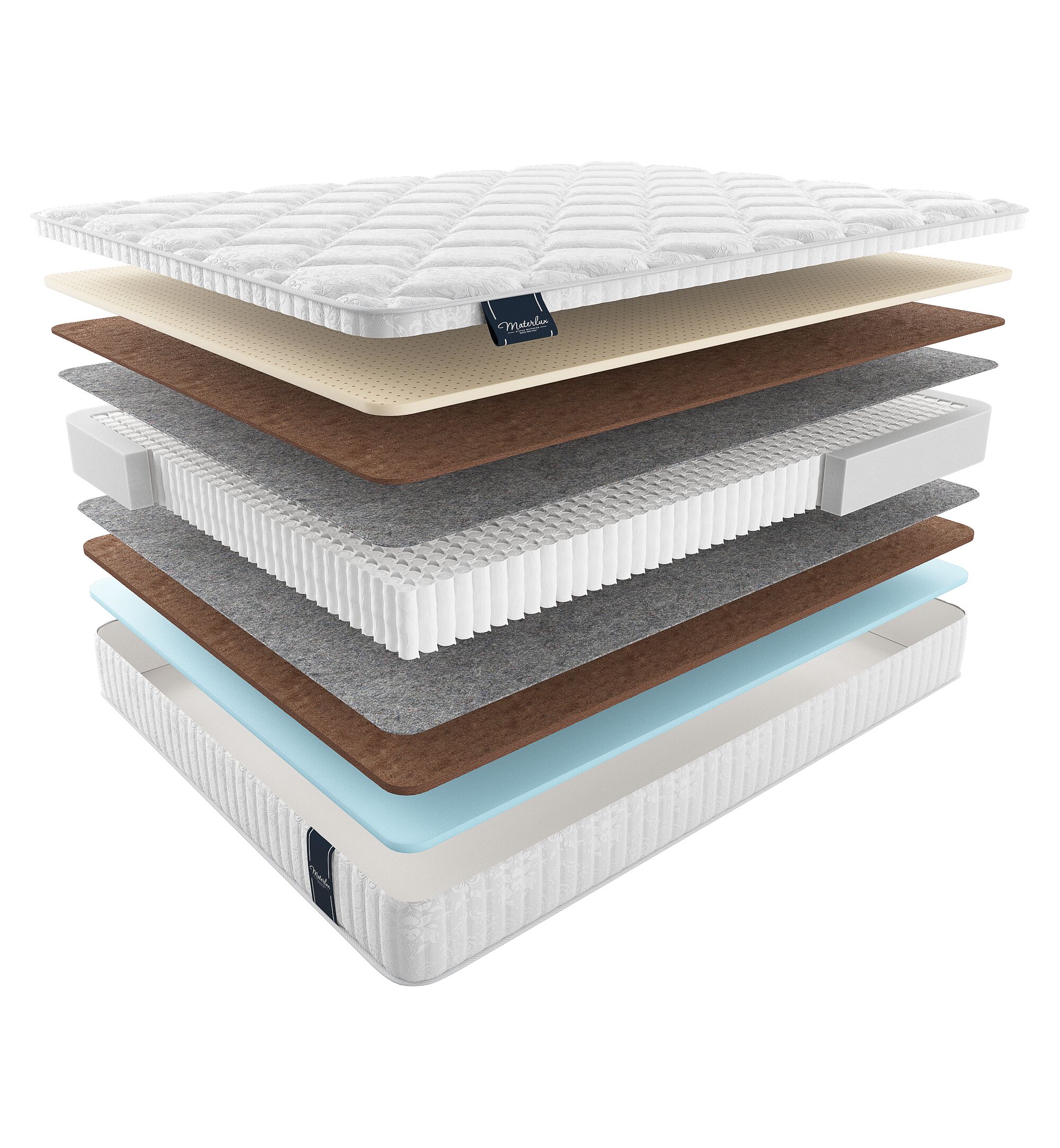 Матрас Materlux Standart Turia Multi 130х190, Бежевый;белый;серый;серебристый, Turia Multi
Матрас Materlux Standart Turia Multi 130х190, Бежевый;белый;серый;серебристый, Turia Multi