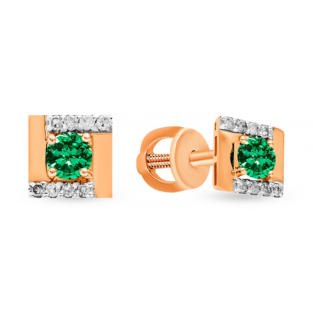 Серьги пусеты из красного золота 585Gold 102007659, изумруд искусственный/бриллиант, 102007659
Серьги пусеты из красного золота 585Gold 102007659, изумруд искусственный/бриллиант, 102007659