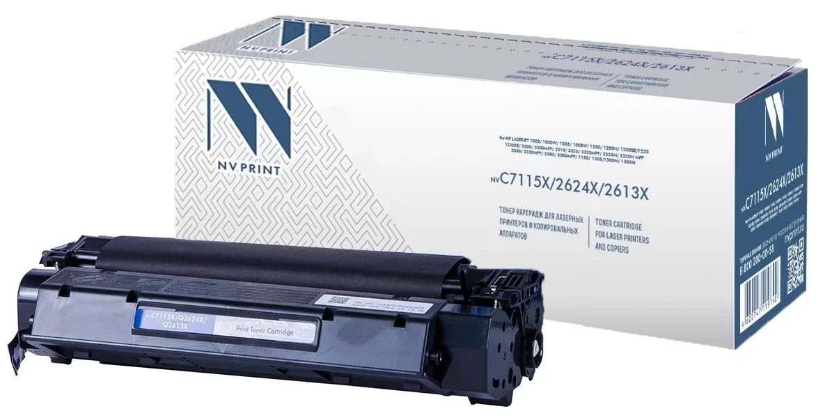 Картридж для лазерного принтера NV Print (NV-C7115X; 2624X; 2613X) черный, совместимый
Картридж для лазерного принтера NV Print (NV-C7115X; 2624X; 2613X) черный, совместимый