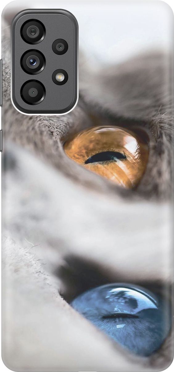 Чехол на Samsung Galaxy A73 5G с принтом "Кот с разноцветными глазами", Голубой;серый, 10562
Чехол на Samsung Galaxy A73 5G с принтом "Кот с разноцветными глазами", Голубой;серый, 10562