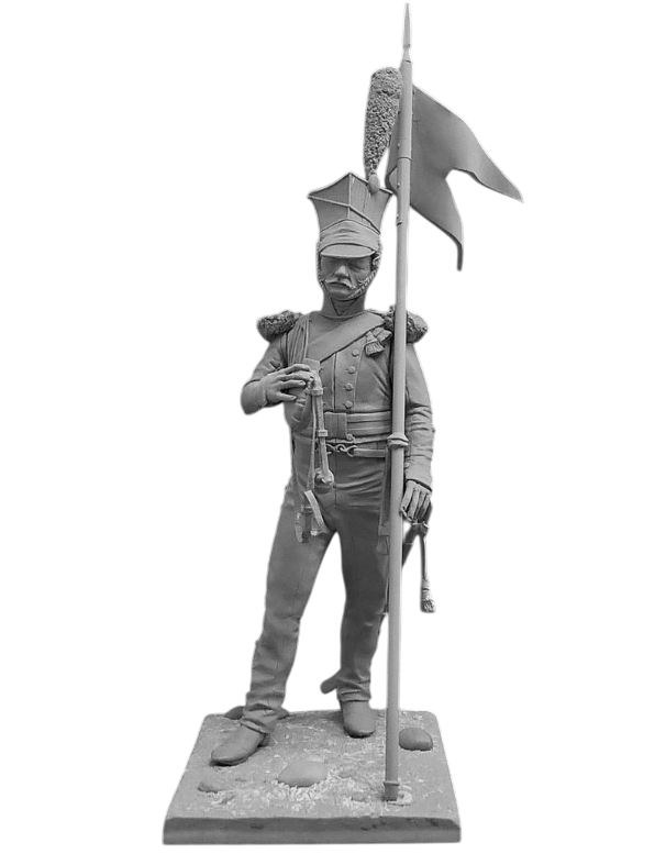 CHM-54143. Рядовой уланских армейских полков, Россия 1809-14 гг. 54 мм. Материал смола.
CHM-54143. Рядовой уланских армейских полков, Россия 1809-14 гг. 54 мм. Материал смола.
