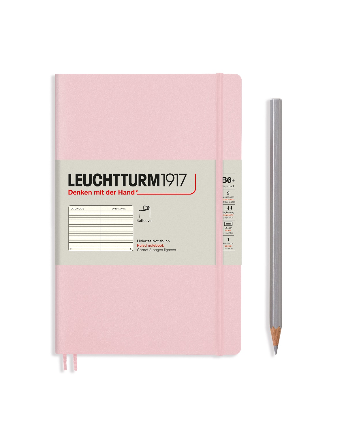 Блокнот Leuchtturm Paperback В6+ (в линейку) 61 лист розовый мягкая обложка, Softcover Paperback
Блокнот Leuchtturm Paperback В6+ (в линейку) 61 лист розовый мягкая обложка, Softcover Paperback
