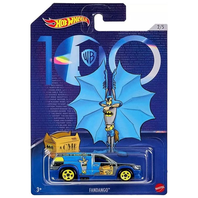 Машинка металлическая Hot Wheels тематическая Warner Bros коллекционная Fandango, Синий, HW-metall-all
Машинка металлическая Hot Wheels тематическая Warner Bros коллекционная Fandango, Синий, HW-metall-all