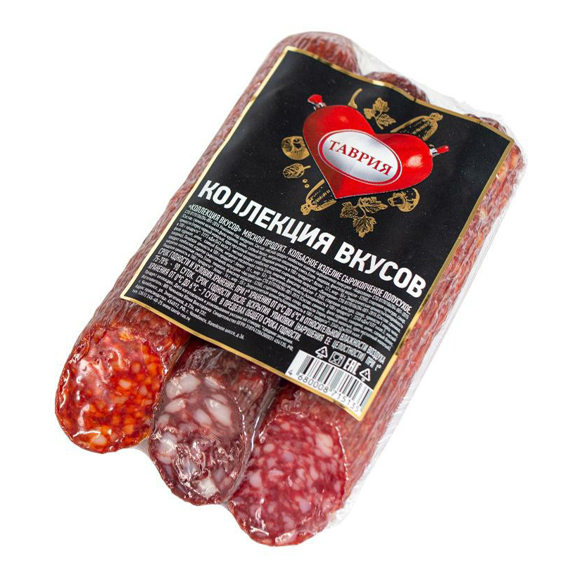 Набор колбас Таврия Коллекция вкусов Барселона + Пепперони + Австрийская +-900 г
Набор колбас Таврия Коллекция вкусов Барселона + Пепперони + Австрийская +-900 г