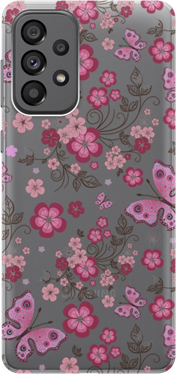 Чехол на Samsung Galaxy A73 5G "Butterflies and Flowers" прозрачный, Прозрачный;розовый, 10570
Чехол на Samsung Galaxy A73 5G "Butterflies and Flowers" прозрачный, Прозрачный;розовый, 10570