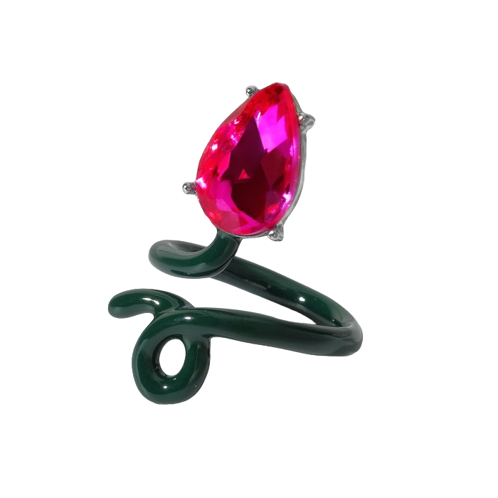 Кольцо "Росток" завиток, цвет малиново-зелёный, безразмерное
Кольцо "Росток" завиток, цвет малиново-зелёный, безразмерное