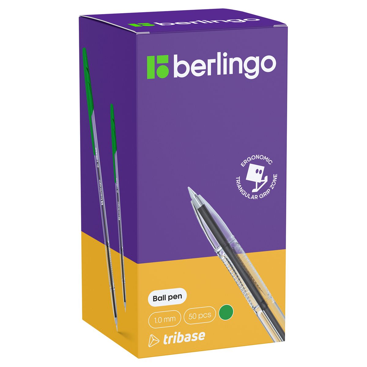 Набор из 50 шт. Ручка шариковая Berlingo Tribase зеленая, 1,0 мм
Набор из 50 шт. Ручка шариковая Berlingo Tribase зеленая, 1,0 мм
