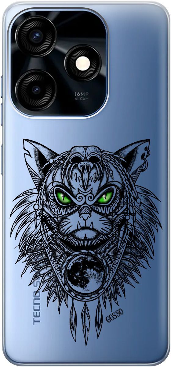 Чехол на Tecno Spark 10C с 3D принтом "Shaman Cat" прозрачный, Прозрачный;черный, 159586
Чехол на Tecno Spark 10C с 3D принтом "Shaman Cat" прозрачный, Прозрачный;черный, 159586