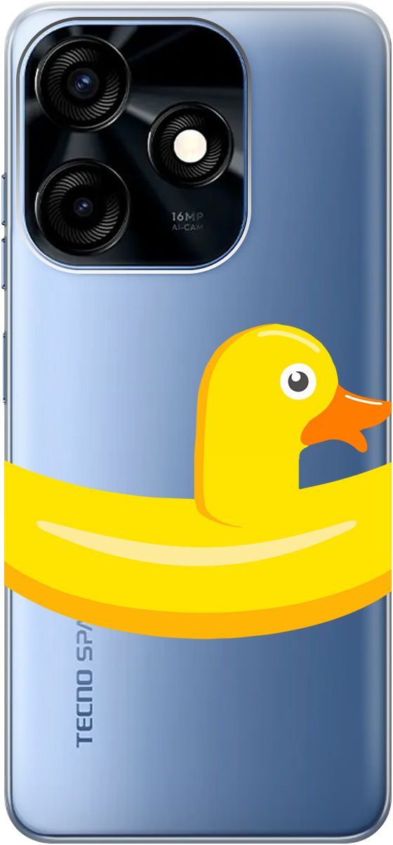 Чехол на Tecno Spark 10C с 3D принтом "Duck Swim Ring" прозрачный, Прозрачный;белый, 159587
Чехол на Tecno Spark 10C с 3D принтом "Duck Swim Ring" прозрачный, Прозрачный;белый, 159587