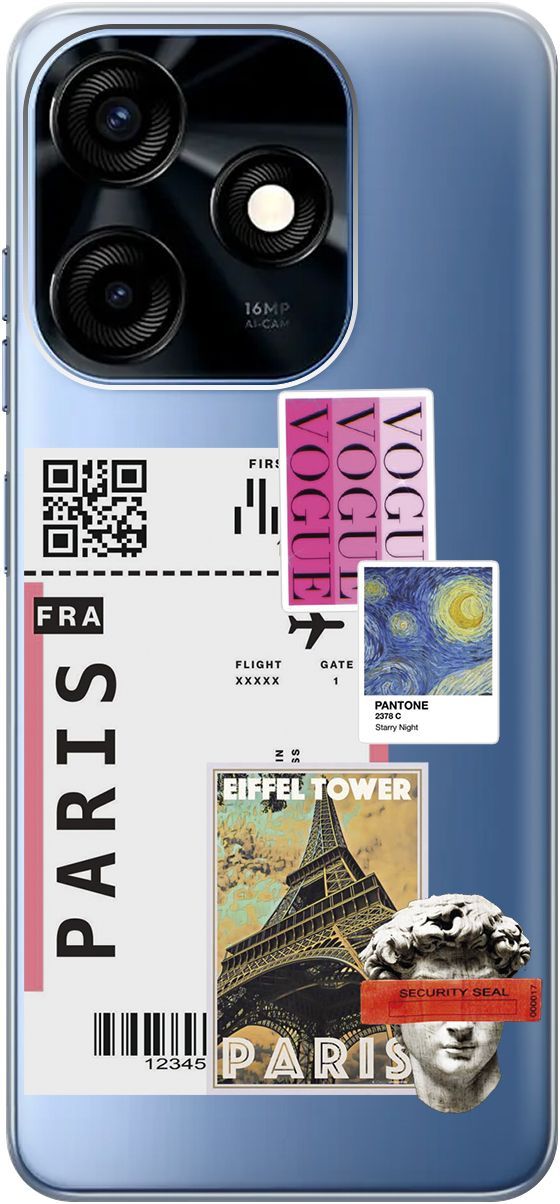 Чехол на Tecno Spark 10C с 3D принтом "Paris Stickers" прозрачный, Прозрачный;бежевый, 159587
Чехол на Tecno Spark 10C с 3D принтом "Paris Stickers" прозрачный, Прозрачный;бежевый, 159587