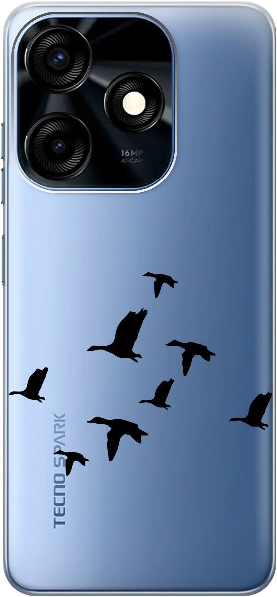 Чехол на Tecno Spark 10C с 3D принтом "Flock of Ducks" прозрачный, Прозрачный;черный, 159587
Чехол на Tecno Spark 10C с 3D принтом "Flock of Ducks" прозрачный, Прозрачный;черный, 159587